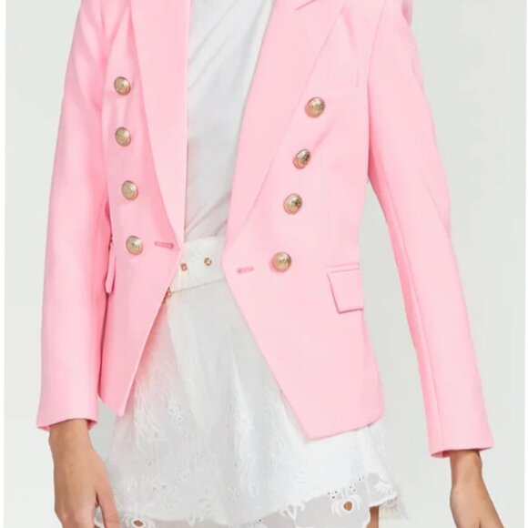 Generation Love Delilah Crepe Blazer in Cotton Candy Pink - Picture 2 of 5